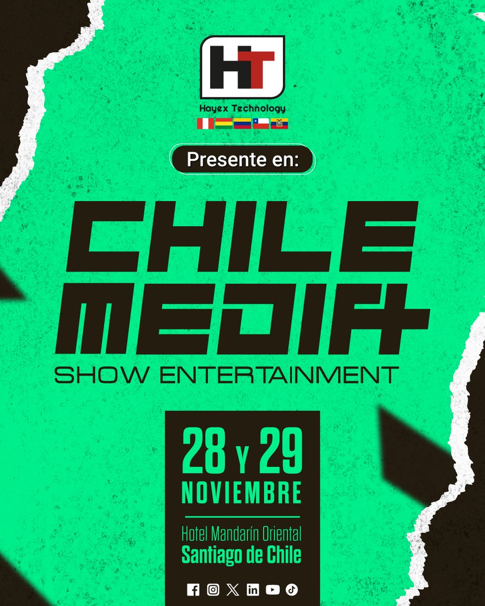 HayexTechnology's tweet image. #HayexChile 🇨🇱
𝗛𝗔𝗬𝗘𝗫 𝗣𝗥𝗘𝗦𝗘𝗡𝗧𝗘 𝗘𝗡 𝗘𝗟 𝗖𝗛𝗜𝗟𝗘 𝗠𝗘𝗗𝗜𝗔 𝗦𝗛𝗢W 𝟮𝟬𝟮𝟯 ✨📡📺
¡𝗧𝗲 𝗲𝘀𝗽𝗲𝗿𝗮𝗺𝗼𝘀!

#ChileMediaShow #MediaShow #Chile #Innovación #Telecomunicaciones #telcom #telecom #NetworkingEstratégico #Hayex #HayexTechnology #HayexEnTusProyectos