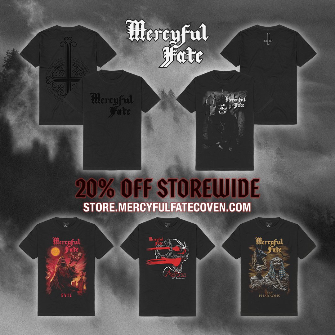 Come, come into my Coven... New black on black tees available now for Black Friday, plus secure 20% OFF storewide: store.mercyfulfatecoven.com