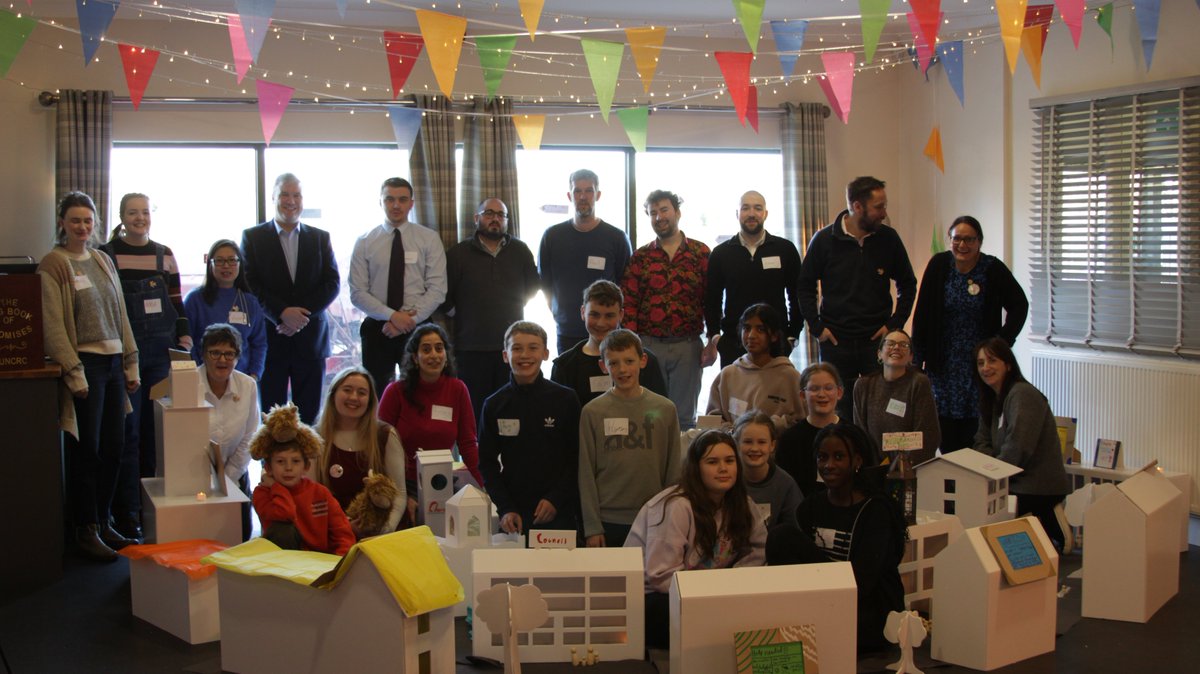 Creative_Voices's tweet photo. MCPs from across Scotland met on a residential for 'Democracy Matters.' They built their own town and shared why children should have a say in local-decision making. Thanks to @ThomasCArthur and @CommEmpower for visiting Confidence Kingdom today, more to come!📢 #UNCRC #Article12 https://t.co/6IQfffJFPB