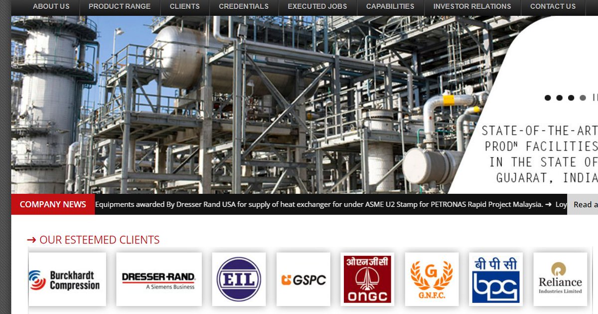 arungup27362106's tweet image. 📸Loyal Equipments Ltd
#Small_cap
Sector engineering 
✅Market ₹209
✅CMP      ₹ 205
✅P/E        28
✅ROCE   22
✅ROE     30
📸Clientele⤵️
EIL, GSPC, GAIL, ONGC, Ingersoll Rand, Linde, Dresser Rand, L&amp;amp;T, Reliance, ALSTOM, Kirlosker, Texas Southpiller 
@equitybyaadi @rajendray