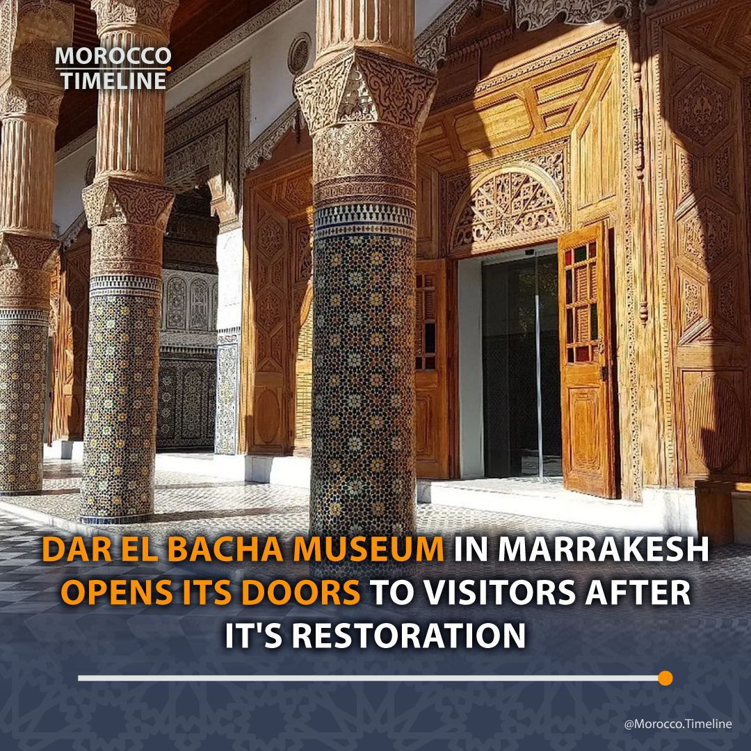 MoroccoTimeline's tweet photo. The opening of the Red City's symbolic #museum space was commemorated by two exhibitions. The 1st exhibition was dedicated to a series of works that demonstrate craftsman's artistic skills. The 2nd exhibition was devoted to the works of the visual artist Fatna Kabouri. https://t.co/a722CbeA1p