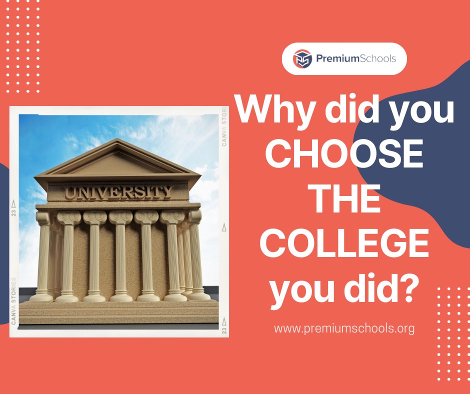 Did you make the right choice? #choosingacollege #fridayquestion #collegequestion #premiumschools