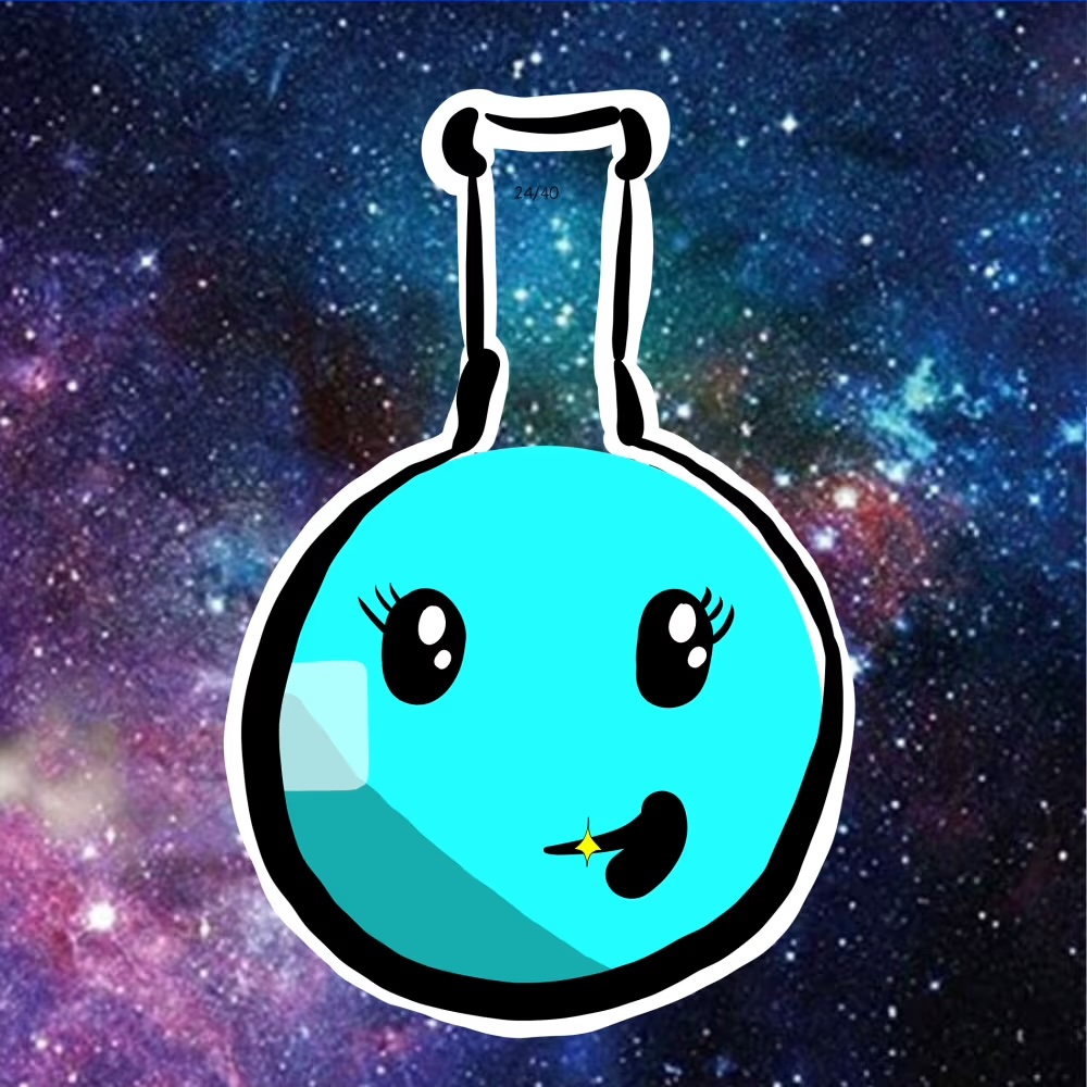 FunnyFlasks's tweet photo. Funny Flask #108 was collected -> Hassium!
I can see the universe in your eyes, and everywhere else 🤣

Price: 5 xtz

Collect your 1/1 #FunnyFlasks #NFT on #Rarible here 🔗 https://t.co/JCchZV6qX1

#CleanNFT #STEM #BakR_D0mains #Tezos #PFP https://t.co/n8AWhaKnvE