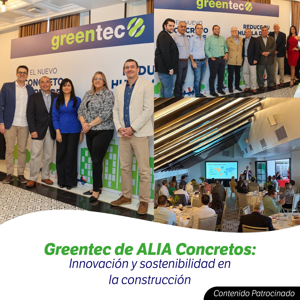 EstrellaOnline's tweet photo. ALIA Concretos presentó su innovador concreto sostenible, Greentec, en un evento que reunió a clientes, bancos, instituciones y aliados.
#ContenidoPatrocinado #Greentec #Concreto #Sostenible #Ecología #MedioAmbiente
https://t.co/JSSgWzvHWs https://t.co/bRG80jMkWP