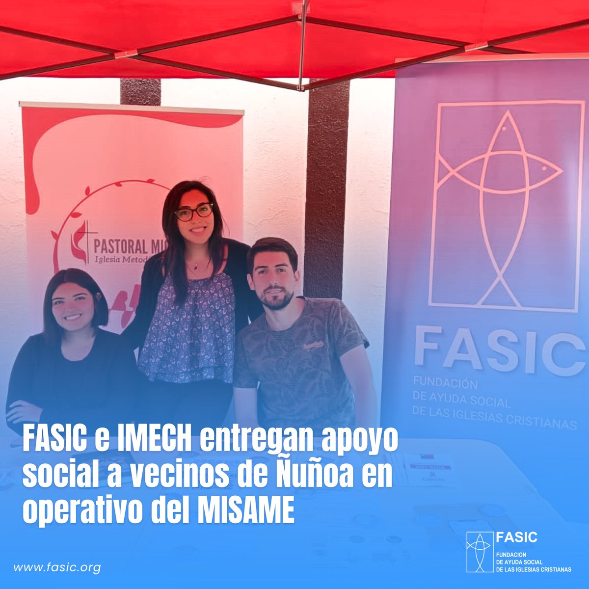 FASICDDHH's tweet image. 🔵FASIC e #IMECH participaron en un operativo totalmente gratuito del #MISAME para los vecinos y vecinas del sector, donde se brindaron atenciones podológicas, farmacéuticas, de enfermería y de asesoría en materia migratoria.
📎fasic.cl/wp/2023/11/fas…