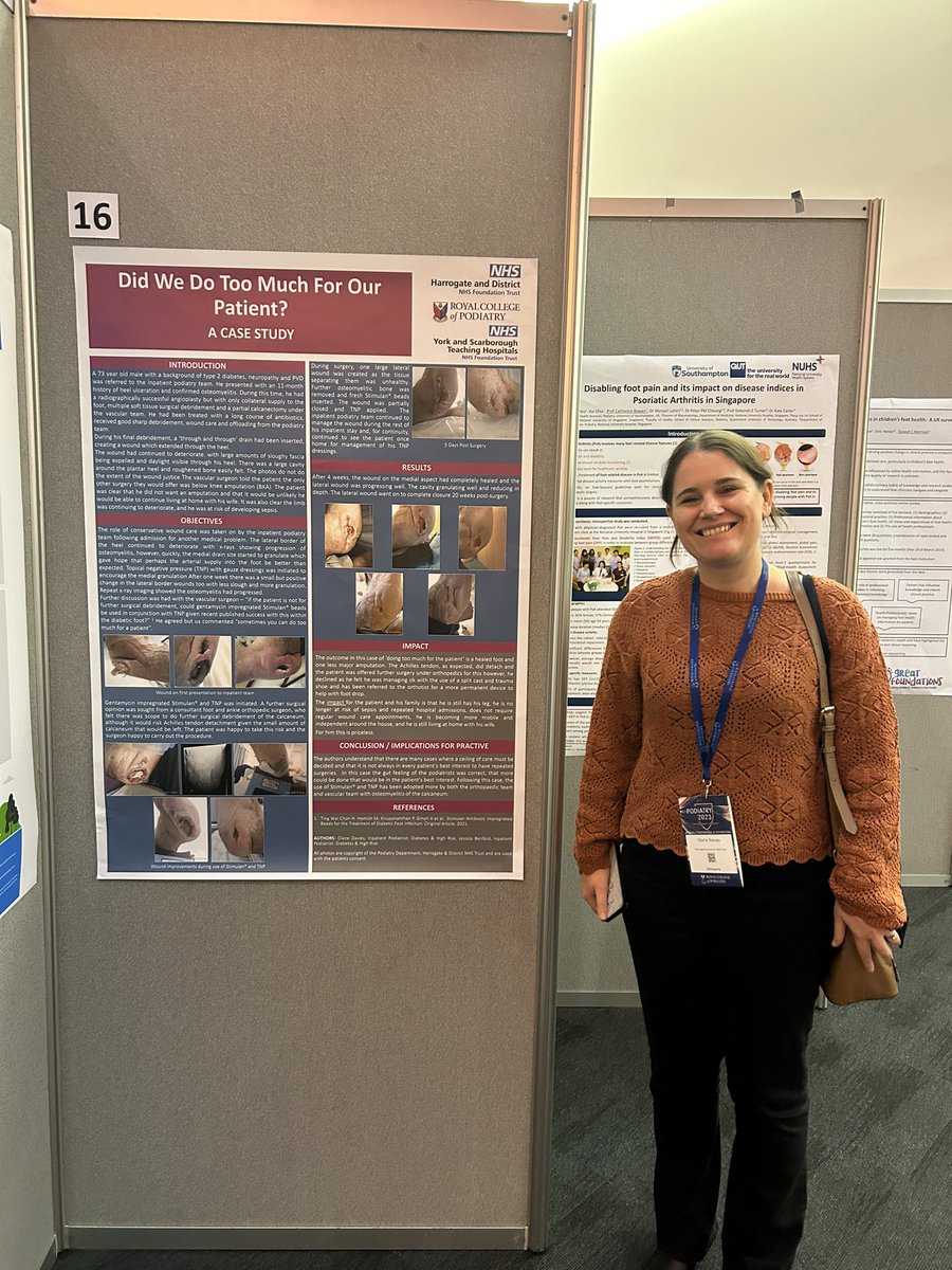 HdftPodiatry's tweet photo. Fantastic couple of days at @RoyColPod  #podiatry23 conference. Huge congratulations to Claire Davies and Silva Cochrane on your presentations.
You are awesome 🤩👣🤩 @HDFT_Innovation @HarrogateNHSFT @DrNatalieLyth @Stoat007 https://t.co/4t7Y3VlklK
