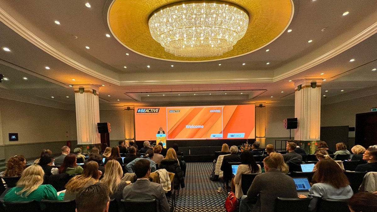 Europe_Active's tweet photo. 🏆 #BeActive Awards Night &amp; the European Week of Sport Debrief Session!

We were honoured to represent our #BEACTIVEDAY campaign at the European Commission's Award night, and to witness celebration of initiatives dedicated to promoting physical activity. 

Thank you, @EuSport ! https://t.co/DWcbsQNuad