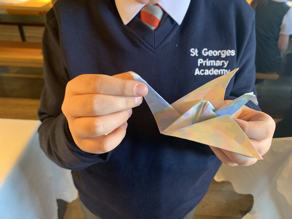 StGeorgesPlym's tweet photo. Year 5 brought their bao bun designs to life today with a visit to Wagamama. They had thought about the taste, presentation, costs and profits. They also learnt about origami! https://t.co/5j3yxA40xi