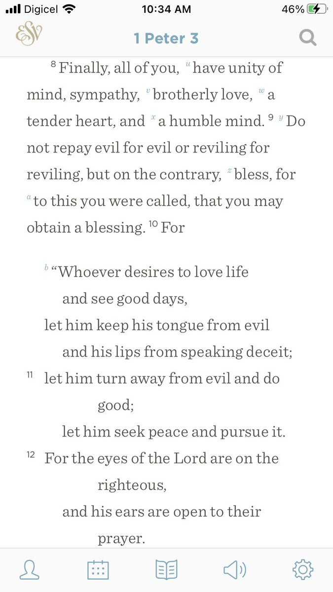 blakewidmer's tweet image. A challenging word from scripture our translation team is wrestling with for the day: 1 Peter 3:8-12 — so fitting for my feelings regarding haltered, injustice and war-mongering in society. #LordHelp