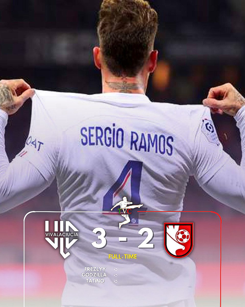 🖤FULLTIME🤍
🏆| #serieatvc
🗓️| 2ª giornata
🆚| <a href="/FcStellaM/">FC STELLA M❤️🤍</a> 
✅| 3-2

⚽️| <a href="/GP_Tatino24/">id:gaetanopanicoo</a> 
⚽️| <a href="/CarolaDani21176/">@daniXII7</a> 
⚽️| @frezlyy22 

👟| <a href="/NXG_cefalo/">NXG_cefalo</a> 
👟| <a href="/xAdriii/">adr7i</a> 

🌟| <a href="/GP_Tatino24/">id:gaetanopanicoo</a>