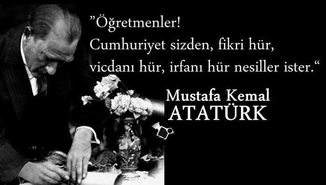 Bilimin ve medeniyetin ışığını yaymakla kalmayıp kalplere iyilik, doğruluk, adalet ve umut tohumları eken ebediyete intikal etmiş öğretmenlerimizi rahmetle anıyor, siz; kıymetli,  ögretmenlerimize sağlık, mutluluk, esenlik ve başarılar diliyorum...
Öğretmenler günümüz kutlu olsun