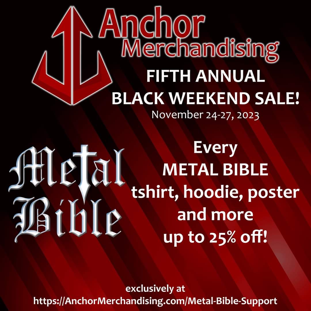 TheMetalBible's tweet photo. METAL BIBLE MERCHANDISE SALE!
Every Metal Bible shirt, hoodie, poster and more are now for sale for up to 25% off!
https://t.co/BKAB4rqmAB https://t.co/w6wPk7NZzq