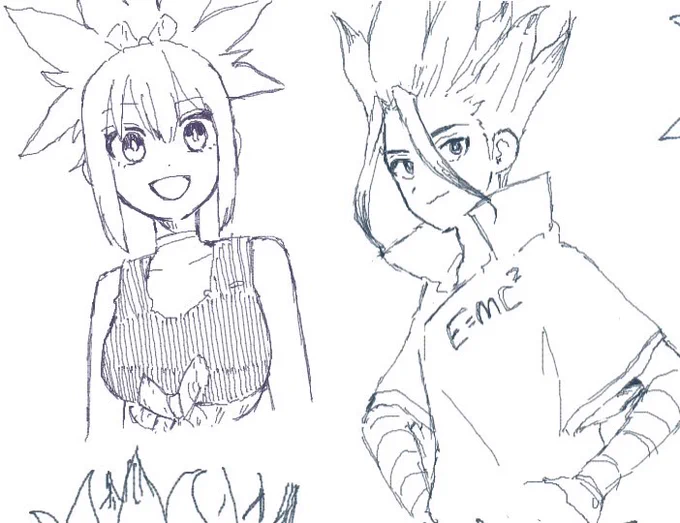もくり&amp;絵チャありがとうございました✨
やる気チャージ!原稿頑張ります!!
落書き千コハ/クロルリ 