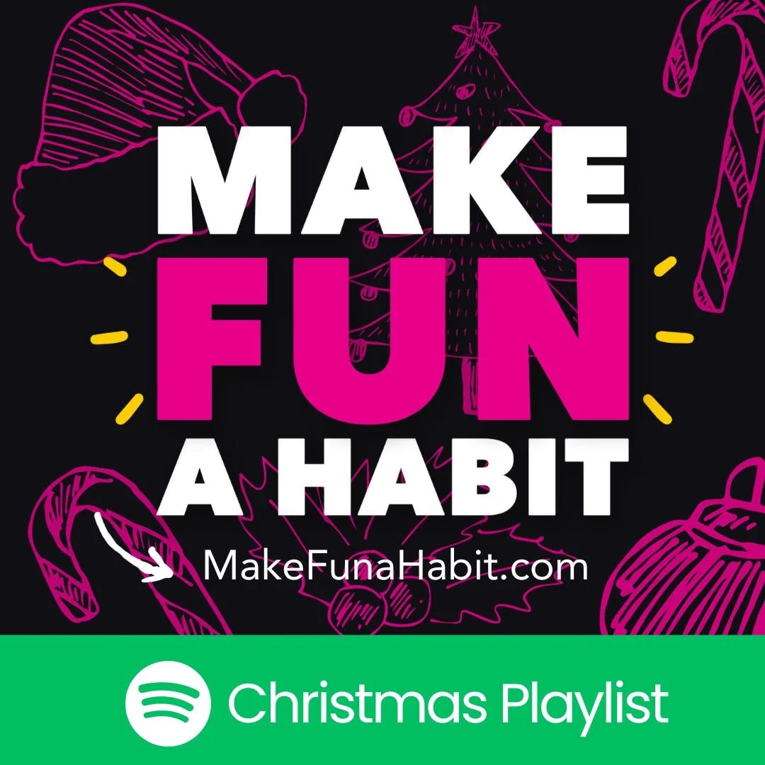 mikebone's tweet image. For Black Friday I’m giving you more FUN! 

A free Make Fun A Habit Christmas playlist!

open.spotify.com/playlist/6nGtB…

What upbeat Christmas songs would you have on your list? (Maybe I’ll add them)

If Christmas music isn’t your jam? other playlist found at makefunahabit.com