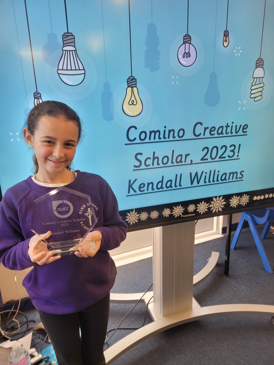 StYear33189's tweet photo. Proud teacher moment over here! 

Kendall has won the Creative Scholar Award for 2023, whilst Bianca has won the Star Reader Award! :) 

Mr Sloan (a keen reader himself) has awarded Bianca with a Christmas clothbound classic! Well done girls!
@STOC_CAT 

#AliSchoolCouncil https://t.co/3uzpXAqMn2