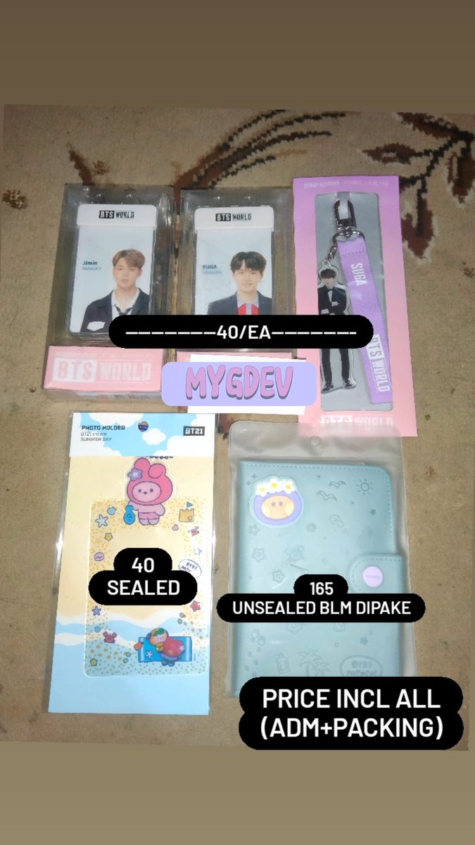 DevinaRamadhin1's tweet photo. WTS‼️WANT TO SALE AAB BANGTAN || READY INA
Help RT yaa🙏🏻
✅PRICE INCL ALL (ADM+PACK)
✅FULLPAY/SPLITPAY
✅KEEP EVENT WITH DP
✅READY KAMAR SIAP KIRIM
🍊CO BY OREN
📍BANDUNG
❌HNR? BLOCK!
💌 Condi? DM ya cinta 💜
#wtsbangtan #jajanbangtan
#wantosale #aabbts https://t.co/Rb31UdSLep