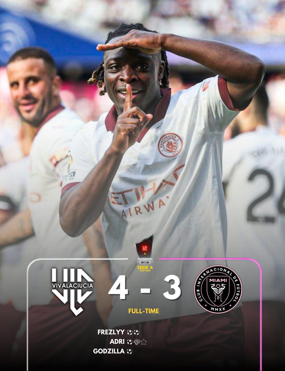 🖤FULLTIME🤍
🏆| <a href="/LNPCup/">LNPC - Cup & League</a> 
🗓️| 16a Giornata.
🆚| #marinadivi
✅| 4-3

⚽️⚽️| @frezlyy22 
⚽️| <a href="/xAdriii/">adr7i</a> 
⚽️| <a href="/CarolaDani21176/">@daniXII7</a> 

👟 👟| <a href="/xAdriii/">adr7i</a> 
👟| @fistlyy_ 

🌟| <a href="/xAdriii/">adr7i</a>