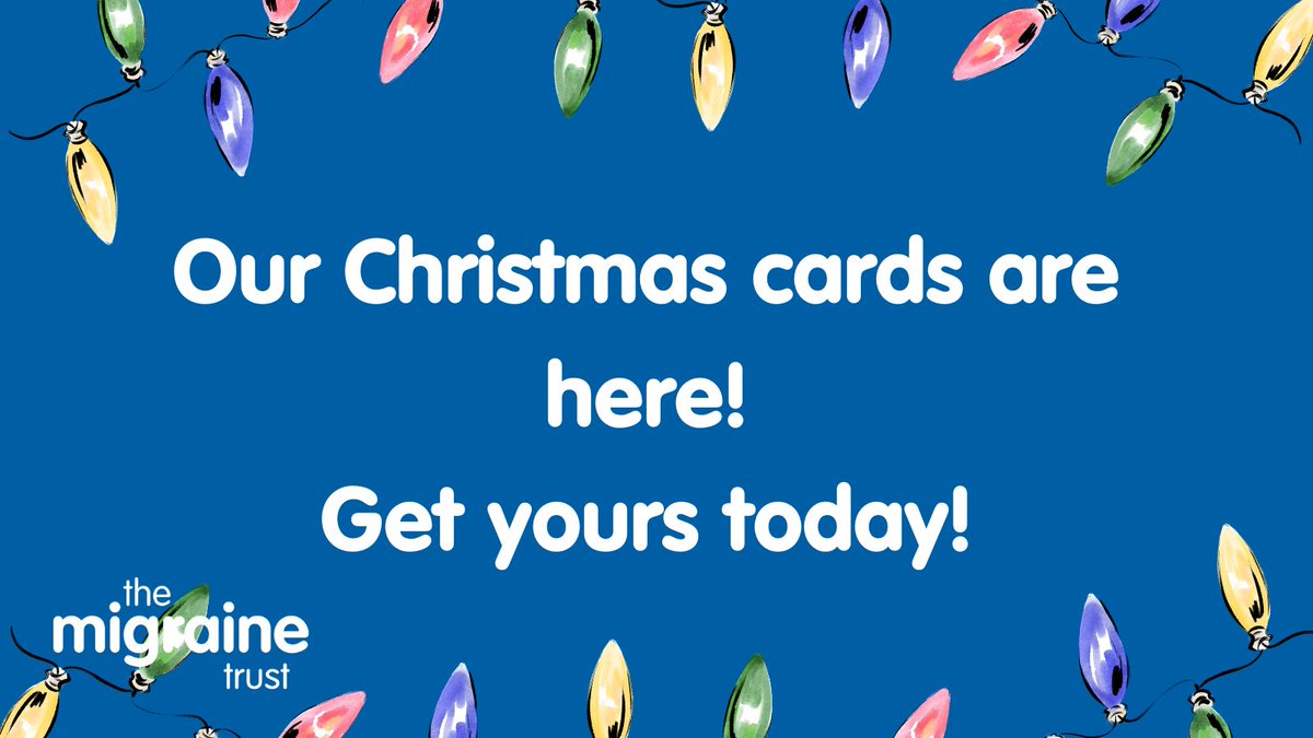 Have you got your Christmas cards yet? 🎄 Spread the Christmas cheer with our packs of our Christmas cards. Every pack of Christmas cards you buy helps us transform the lives of people affected by migraine. Get your Christmas cards here⤵️ urbanshop-migrainetrust.co.uk/col.../christm…