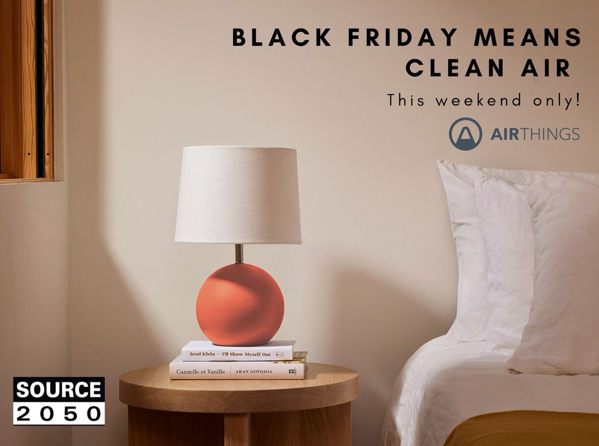 Give the gift of healthy air this holiday season! This weekend only, save on @airthings Corentium Home or View Radon radon monitors and @airthings Wave Plus or View Plus air quality monitoring systems. Shop here: source2050.com/airthings-2/ #blackfriday #source2050 #CleanAir