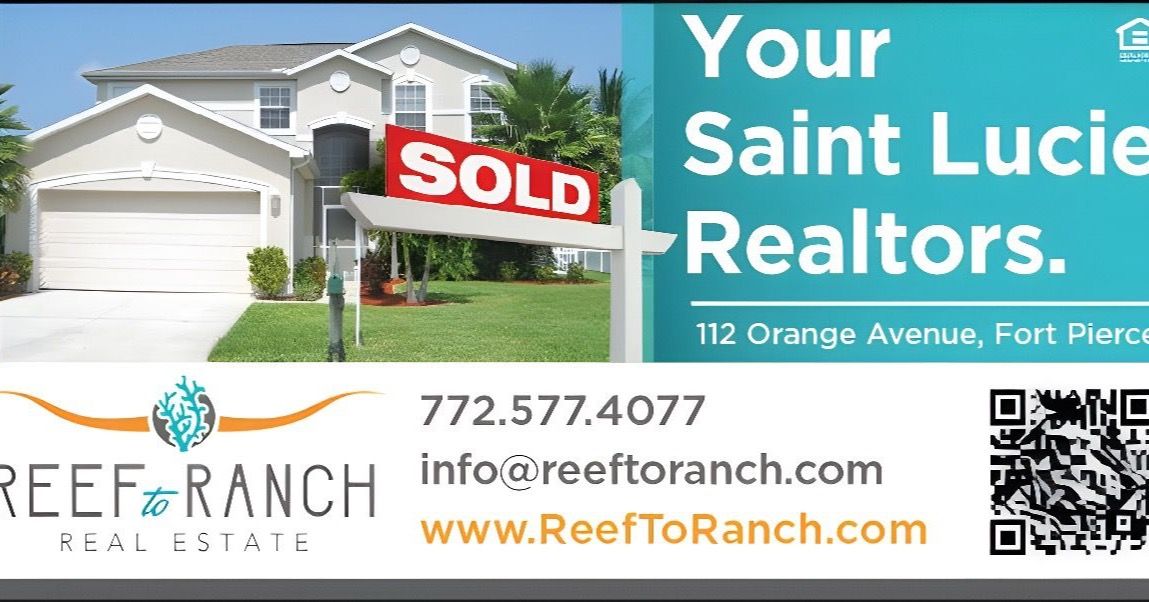 Looking to buy or sell? Contact your Saint Lucie realtors over at Reef to Ranch Real Estate, today!! 🏡 🔑 #newhome #houseforsaleflorida #floridarealestate #realtor #saintluciecounty #treasurecoast #orangepeeladvertiser
