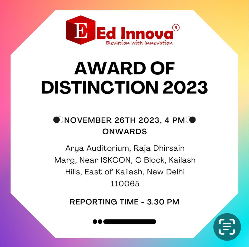 ThePradeepRawat's tweet photo. I am humbled & honoured to receive #ED_Innova_Award_2023  🙏
More than me getting the Award,
It's the reflection of our humble work for the Needy!
Be it #Students,
Be it #Parents, 
Be it #CHA_of_Rajasthan 
or 
anyone who We can help 🙏
But with recognition comes even more responsibility and I promise to do my humble bit for the society and my beloved country INDIA 🇮🇳
Because Together we Always Can do Good 🙏 
World 🌍 needs Humanity 🙏