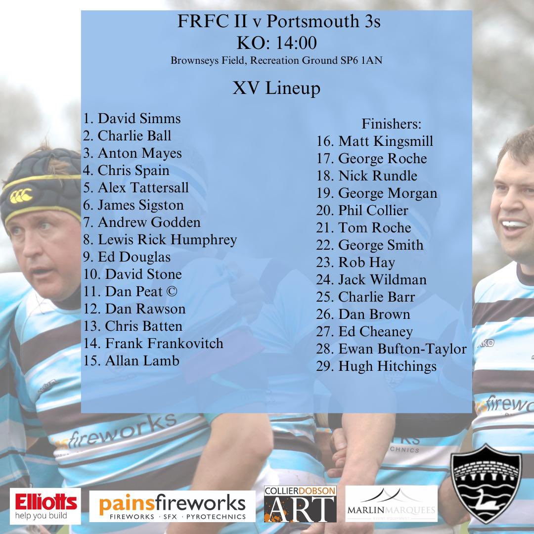 FRFC's tweet photo. 2’s welcome @Portsmouth_RFC tomorrow 2pm ko https://t.co/GeigkGJ2VP