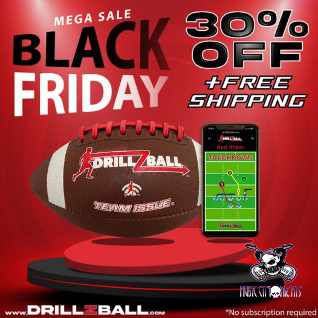 Score big this Black Friday with Drillzball and Nashville Women's Football! 📷 Enjoy a touchdown deal with 30% off on all products PLUS an extra 20% off when you use code MIZFITS at checkout. bit.ly/MIZFITS