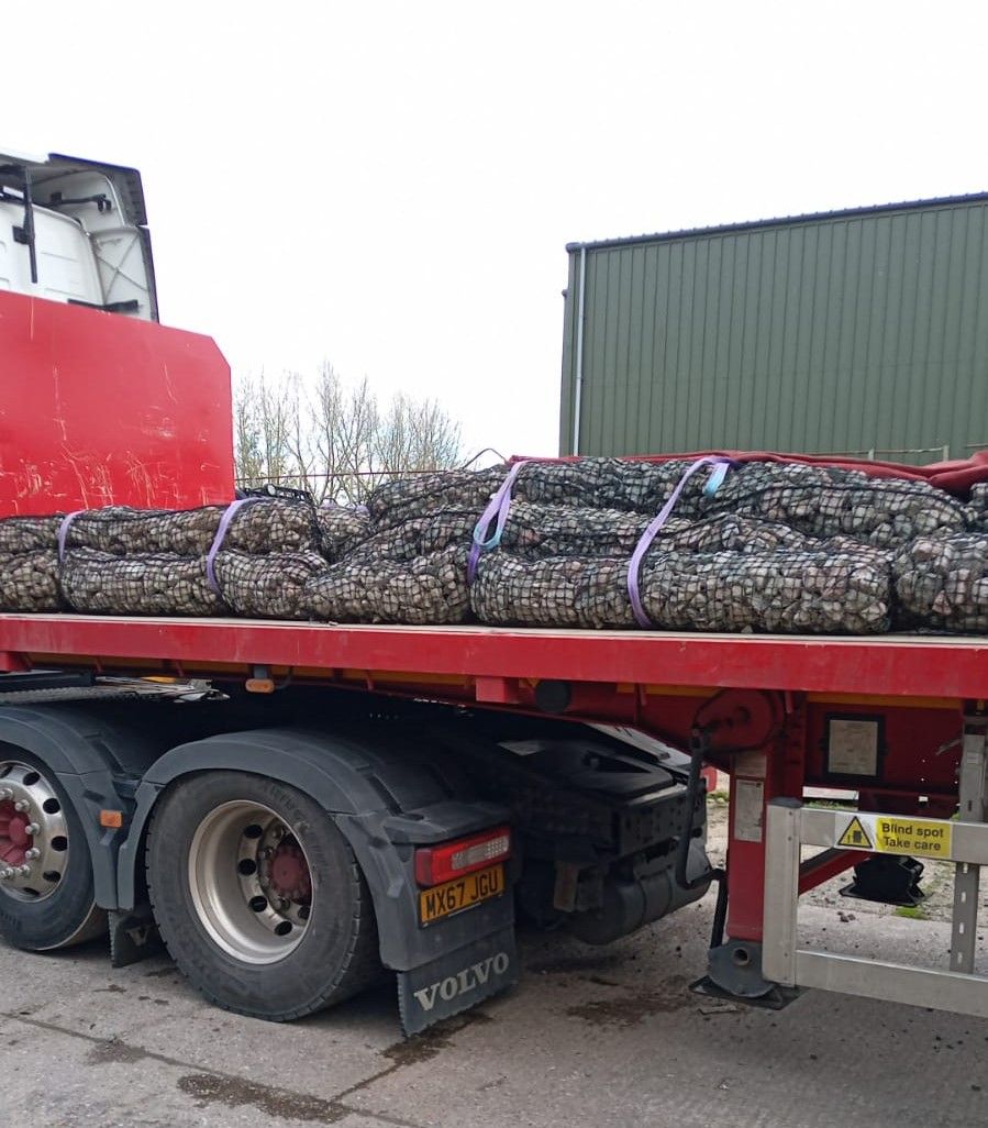 StratecGeo's tweet photo. #Rockrolls used for repairing riverbank erosion works https://t.co/tuq94BqX7k