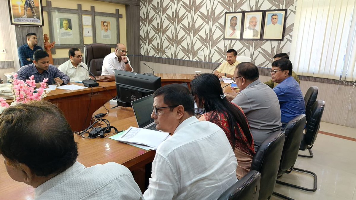 A comprehensive review of the Health sector was undertaken today by DC Dhubri in the presence of Jdhs, SDMHOs, DPM, BPMs, and other health staff. In the meeting, all aspects ranging from infrastructure to CDR, MDR etc were reviewed in detail.