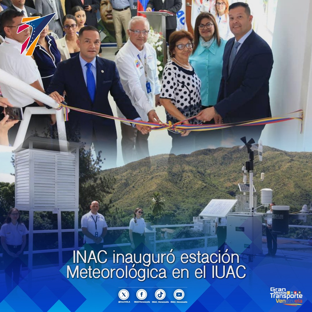 inac_ve's tweet photo. #NotasINAC 🗞️|| INAC inauguró estación meteorológica en el #IUAC ➡️https://t.co/MRyy0mtqfp https://t.co/BqrZ58lzS0