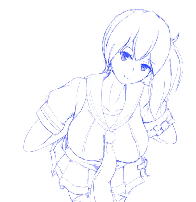 青葉型描いてる
