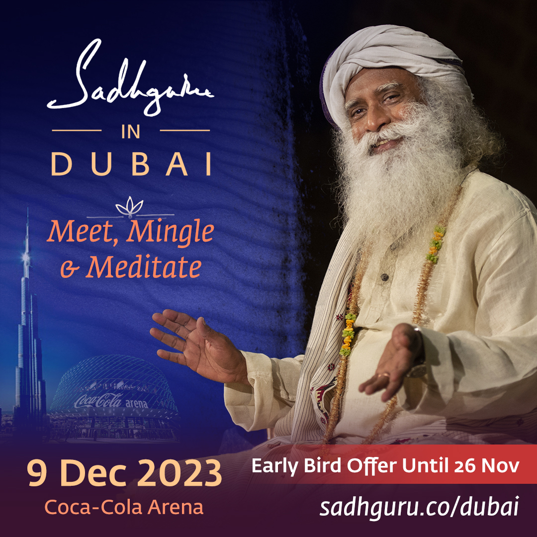 #Throwback to when Sadhguru was in Dubai as part of the Save Soil journey in 2022. Welcomed by the people of Dubai with typical warmth and grandeur, Sadhguru's video about the Save Soil movement was projected on the iconic Burj Khalifa. He went on to address a jam-packed audience…