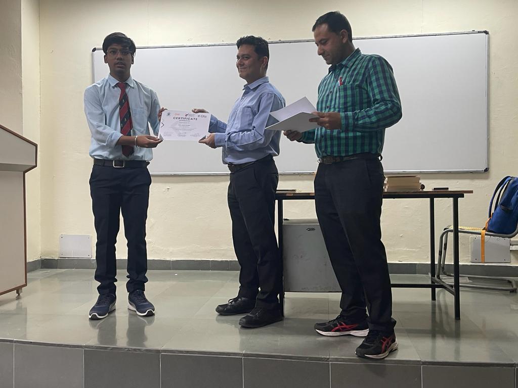 juet_official's tweet image. 🎉 Celebrating a momentous occasion as JUET Guna's ED-Cell proudly hosted an impactful Certificate Distribution Ceremony on November 24, 2023! 🌟
Heartfelt congratulations to all the recipients – your accomplishments fuel our pride and passion for excellence!
 #JUETGuna #EDCell