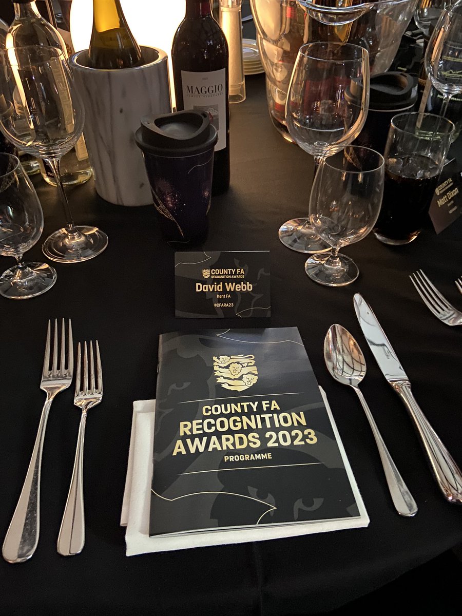 CoachDavidWebb's tweet photo. County FA Recognition Awards 2023 | 

An inspirational night, with an inspirational and winning team in the ‘Brand Engagement’ category for The Kent Football Show 🏆⚽️🔵

Roll on the next the episode going live on Thursday 30th November!

@KentFA #CFARA23 https://t.co/hgbyghi9df