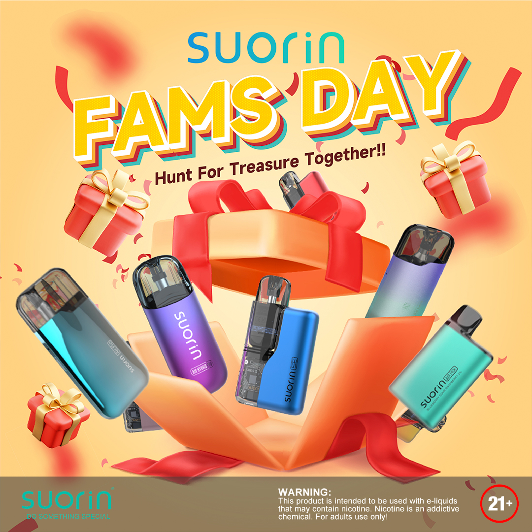 🎉SUORIN FAMS DAY!🎉⁣
Hunt For Treasure Together!!✨✨✨

RULES:
💗.Please accurately select the quantity of SuorinSe according to the post.😉
  A:5 B:4
  C:1 D:7
💗. Follow us &amp; tag 5friends
💗. Tag #suorinfamsday

Winners will get Values within 100 USD Prizes.