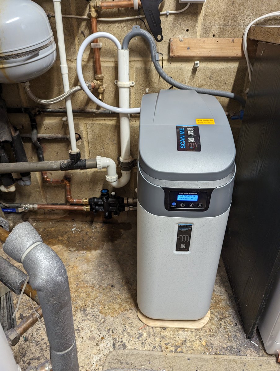 Installation of a Monarch Master HE water softener, very pleased with results