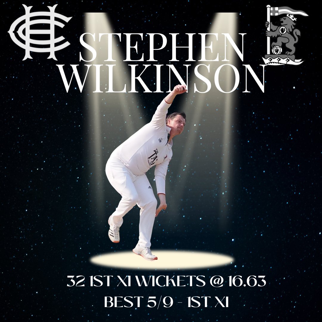 The sixth and final nomination for Players' Player 2023 is Stephen Wilkinson. Sven has taken 32 1st XI wickets @ 16.63 with a best of 5/9. Congratulations Sven!