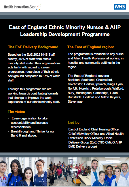 AhpsBlmk's tweet photo. Don't miss out on this fantastic Leadership Development opportunity

Open to all band 6 and 7 Black, Asian, and other ethnic minority nursing and Allied Health Professional staff that work within hospital and community settings within BLMK. https://t.co/br4DXO13Dt