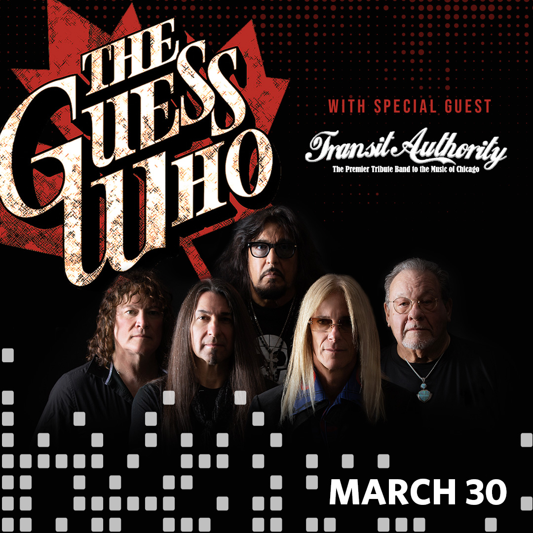 See @theguesswho at The Island! After decades, the band still proves “the music is the message” with hits like “American Woman” and “These Eyes.” Sing along with the rock stars and special guest Transit Authority on March 30. Tickets on sale now at ticasino.com!