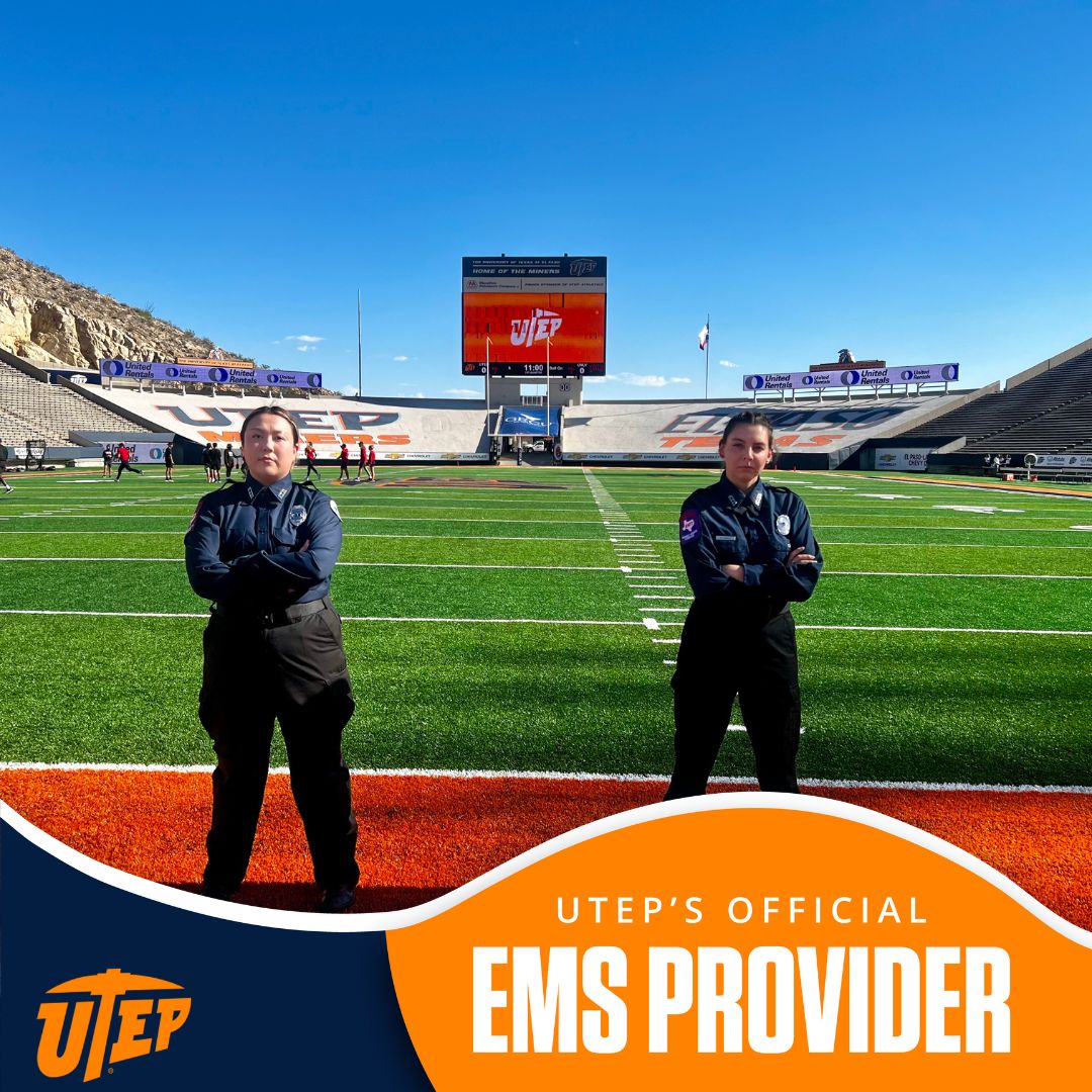 ProActionEMS's tweet image. In 2024 be a part of the incredible team caring for medical needs at 
@UTEPAthletics 🏈 football games! To get started take a tour of our⚕️EMT medical school! Click zurl.co/h7JS or call (915) 5432-2771. #EMT #FutureEMT #EMTschool #EMTstudent