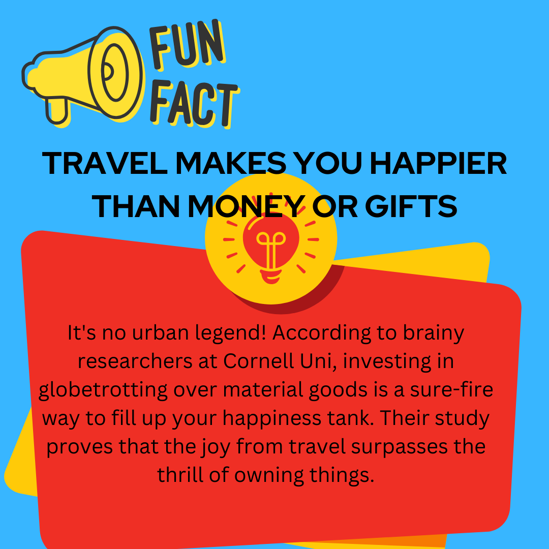 #TravelIntoNewAdventures #FridayFunFacts #Travelbringshappiness #Fillupthehappinesstank 

Call or text to book your next travel:  430-558-2979