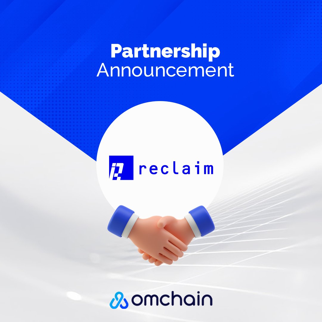 Brace yourselves and get ready for the upcoming partnership set to revolutionise both web2 and web3 worlds through the power of Digital Identity!

Omchain network combined with the technology of Reclaim, which allows generating ID proofs of any type of web2 user data, will shake