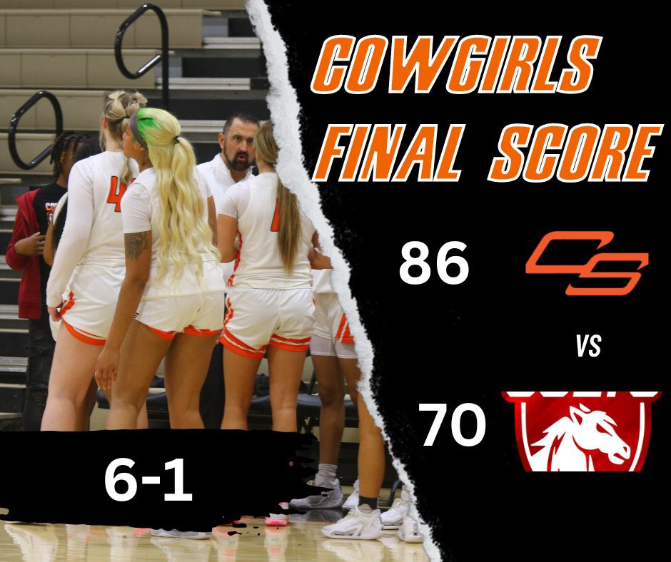 COWGIRLS WIN: Cowgirls advance to 6-1 with WIN over the Lady Colts