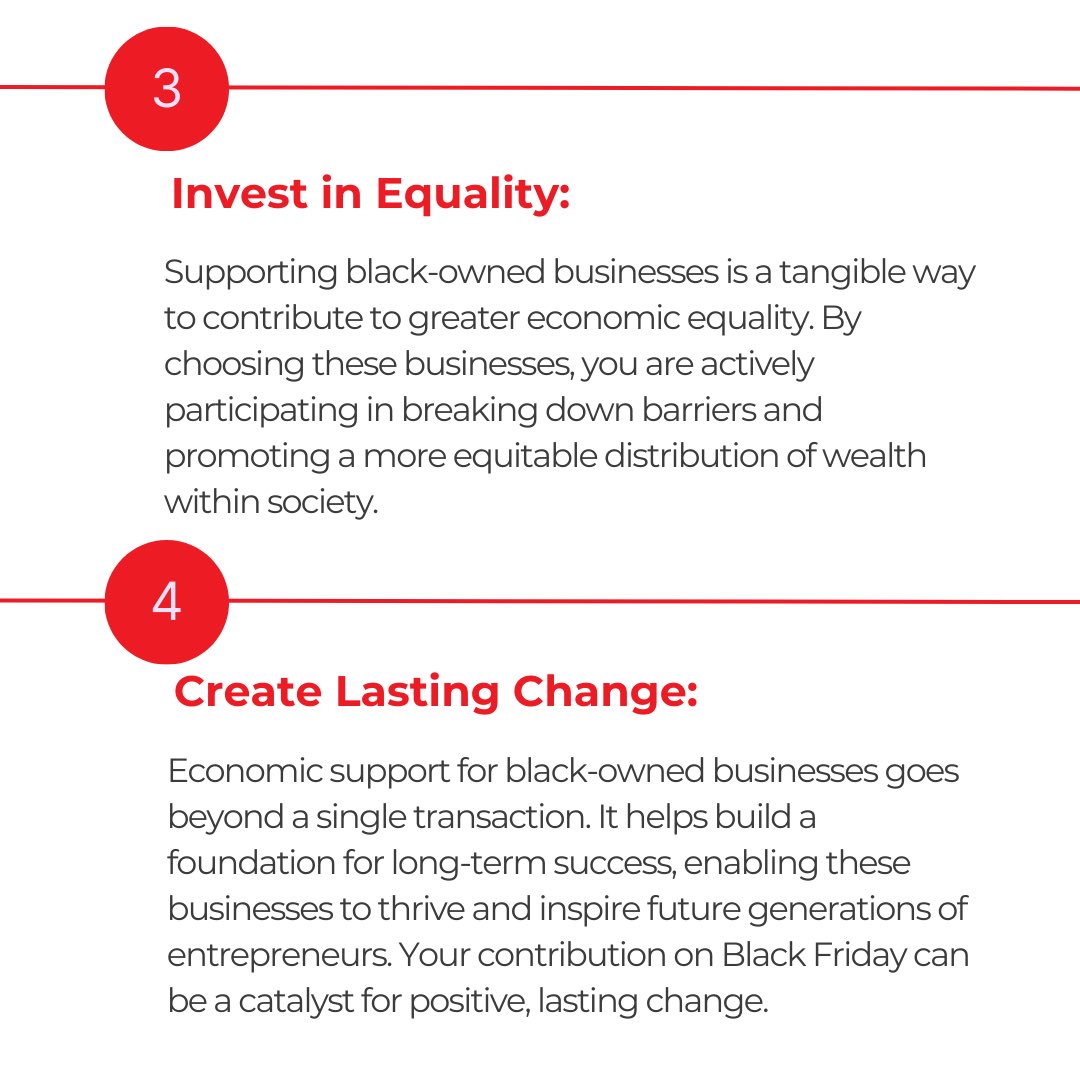 1FaceCoalition's tweet image. Explore the 5 compelling reasons to #ShopBlack and make a lasting impact! Now, we want to hear from you – tag a black-owned business you love below and join us in celebrating the vibrant community behind these meaningful choices.

#BlackFriday #TagABlackBusiness