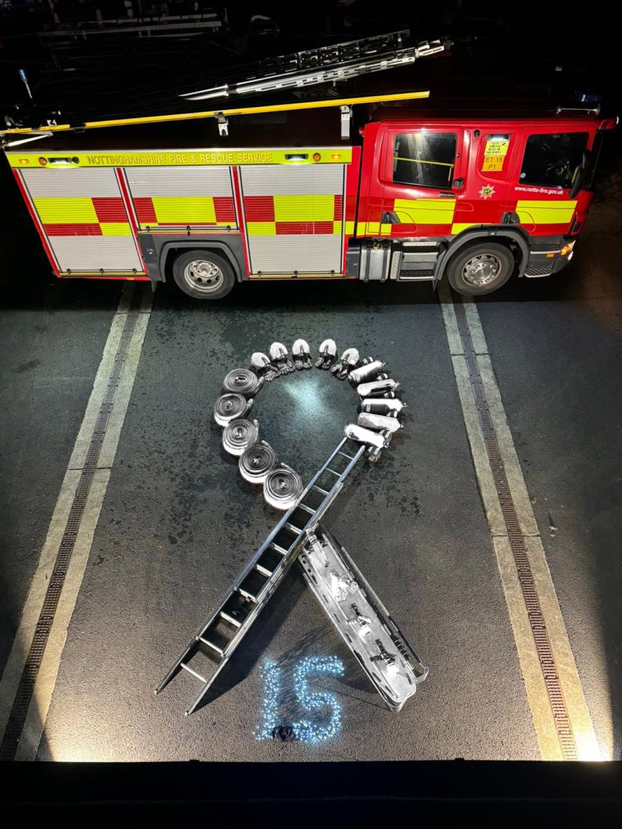 Today is <a href="/WhiteRibbon_UK/">White Ribbon UK</a> Day - where we pledge to #ChangeTheStory by ending violence against women and girls.

We love this drill art from Collingham Fire Station to mark the day 👇