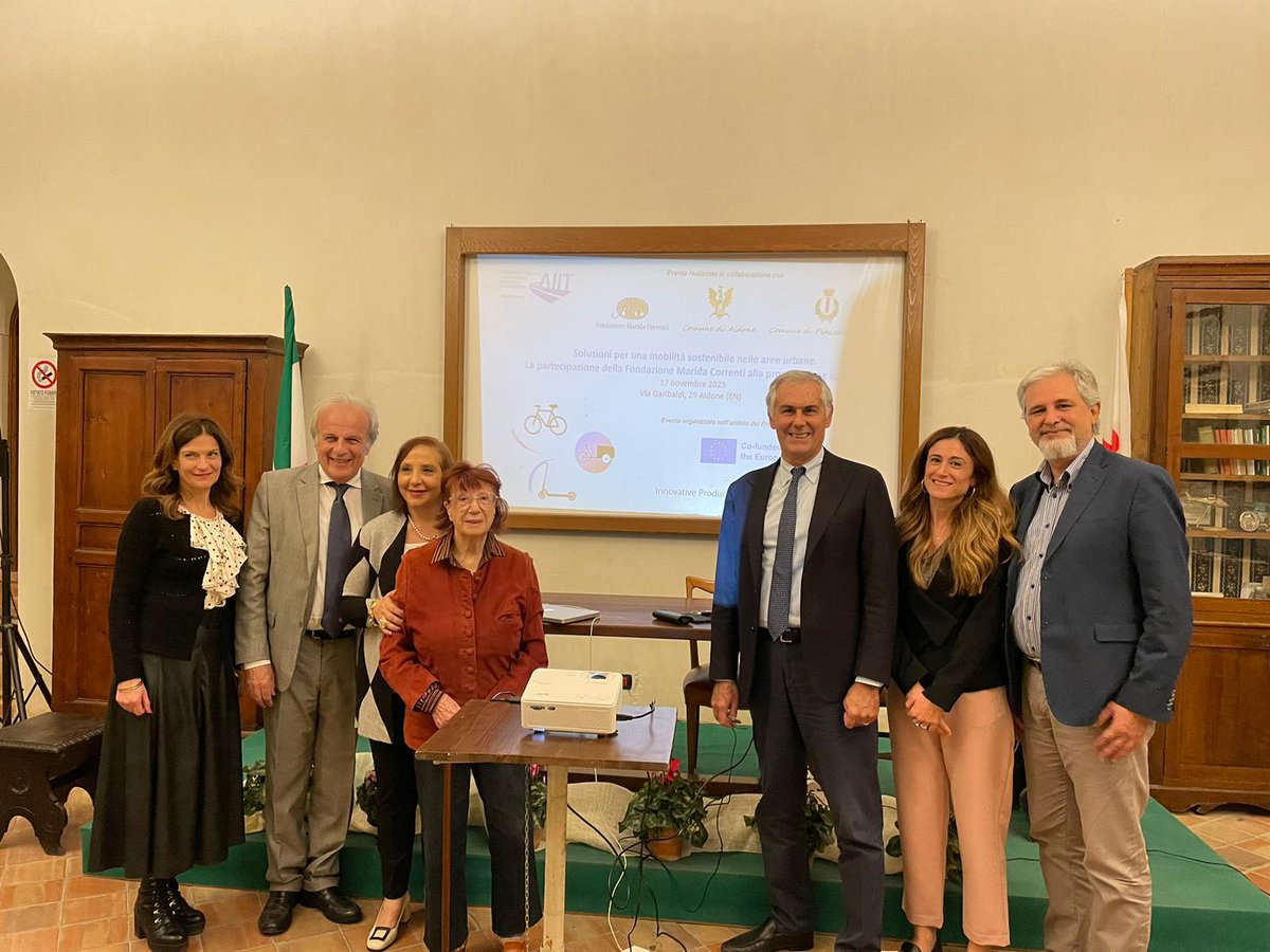 INMOB_project's tweet photo. #INMOB was presented at the seminar on 'Solutions for #sustainablemobility in urban areas' in #Sicily. Fondazione Marida Correnti 's involvement in European projects highlights their commitment to a greener #Future . https://t.co/TUTAUfX6F6