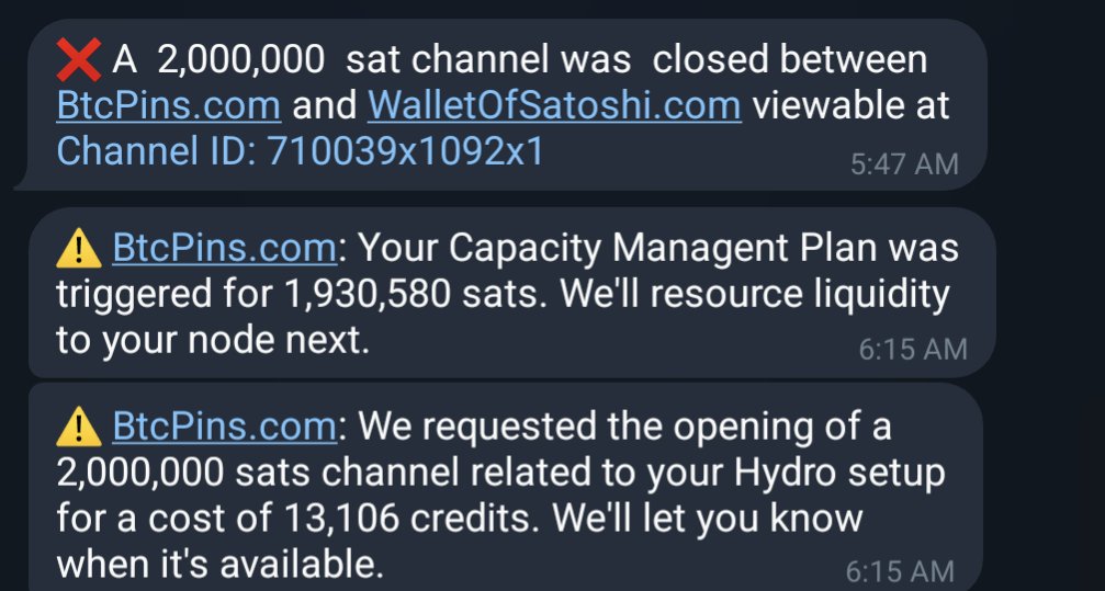 Since we're talking WoS today, they closed a lightning channel with my node this morning.

<a href="/ambosstech/">AMBOSS ⚡</a> automatically bought a channel for me to replace it. About an hour later, the txn was confirmed and liquidity restored, just in time for Black Friday! 🤌
