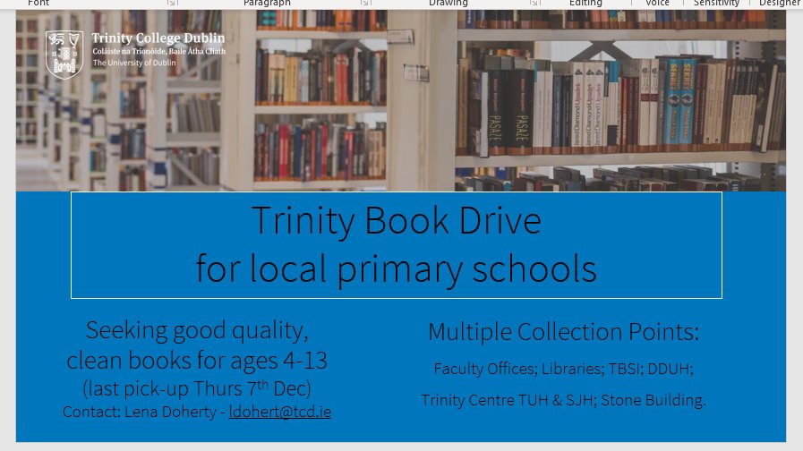 Primary school #BookDrive Our colleagues in Health Sciences have launched a great initiative! The Library has two drop-off points for anyone who would like to donate clean and suitable books for readers aged 4-13. 1. Hamilton Library entrance 2. Library foyer /former Berkeley