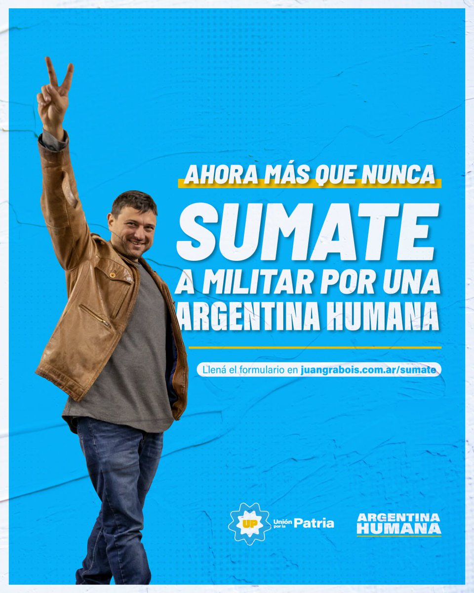 arg_humana's tweet photo. Ahora más que nunca, sumate a militar.

Entrá a  https://t.co/XS9iRlW8fe y llena el formulario. https://t.co/fWucQMyXWi