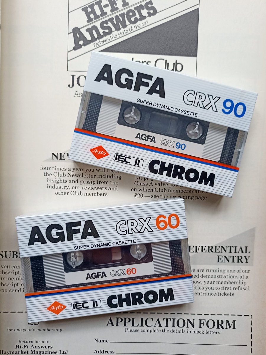 TapesFans's tweet photo. And again #Agfa - for some reason a lot of it has been falling into my hands lately. Today it's CRX. #C60 #C90 #audiocassettes #compactcassettes #vintageaudio #analog #BASF #sony #tdk https://t.co/em1uQXHldq